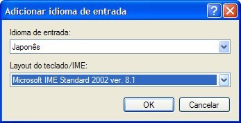 windows ime adicionar teclado japonês
